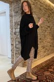 Paloma Oversized Grunge Knit Black